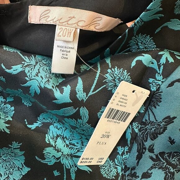 NWT Anthropologie Hutch satin jacquard cutout shift dress - Picture 4 of 6